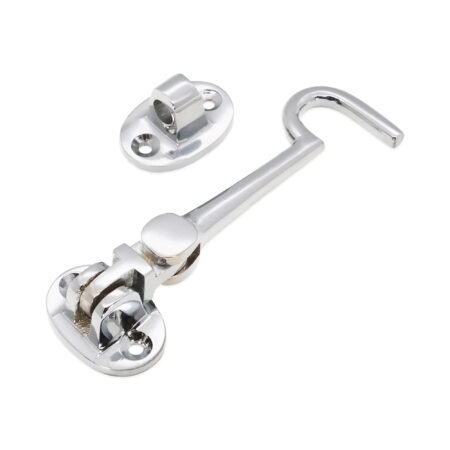 Silent Cabin Hook 4" - 100mm Polished Chrome - Image 2
