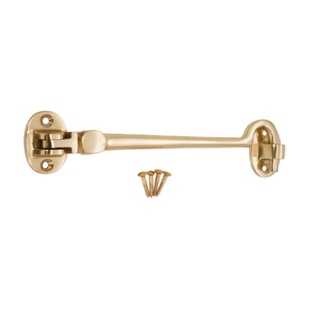 Silent Cabin Hook 6" - 150mm Polished Brass - Image 4