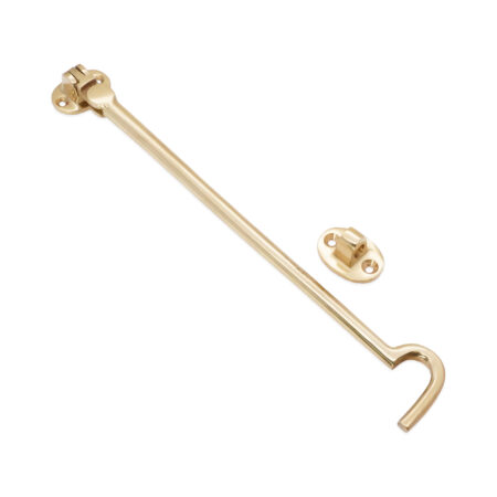 Silent Cabin Hook 10" - 250mm Polished Brass - Image 2