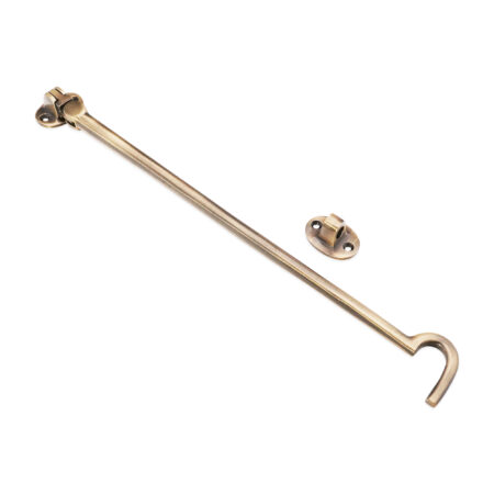 Silent Cabin Hook 12" - 300mm Antique Brass - Image 2