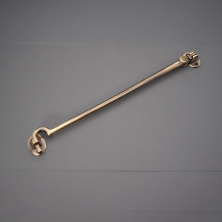 Silent Cabin Hook 12" - 300mm Antique Brass - Image 3