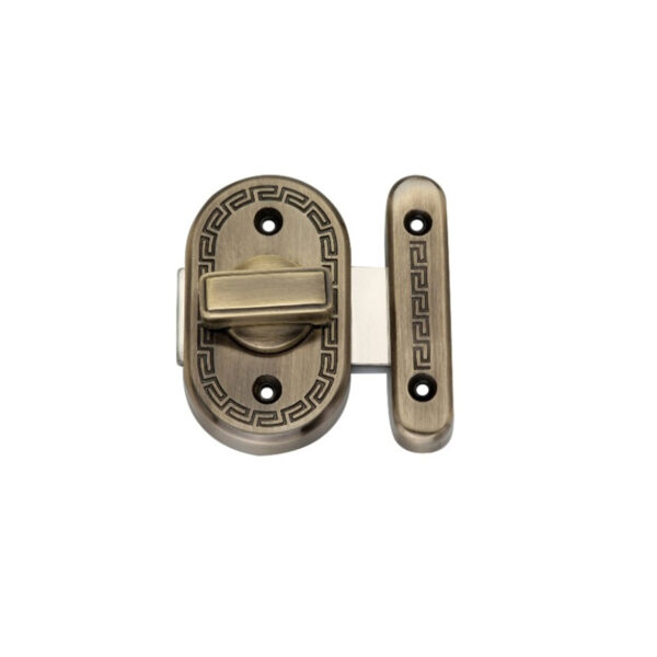 Delta Bathroom Latch Big Antique Brass