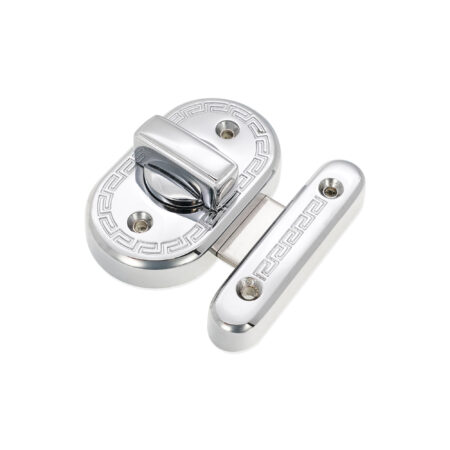 Delta Bathroom Latch Big Polished Chrome - Image 2