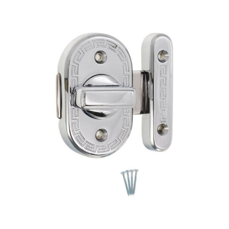 Delta Bathroom Latch Big Polished Chrome - Image 4