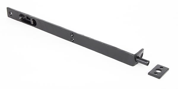 Black 12" Flush/Slide Door Bolt | 33392