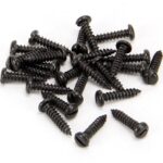 Black 4 x 1/2" Round Head Screws (25) | 33403