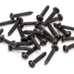 Black 6 x 3/4" Round Head Screws (25) | 33409