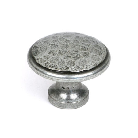 Pewter Hammered Cabinet Knob - Large | 33625