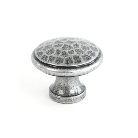 Pewter Hammered Cabinet Knob - Medium | 33626