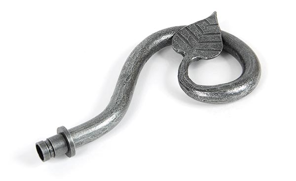 Pewter Leaf Curtain Finial (pair) | 33733