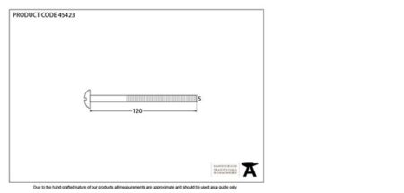 From the Anvil Satin Chrome M5 x 120mm Male Bolt (1) - Image 2