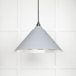 Hammered Nickel Hockley Pendant in Birch | 45433BI