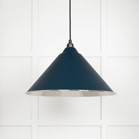 Hammered Nickel Hockley Pendant in Dusk | 45433DU - Image 2
