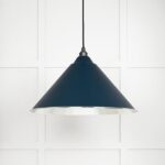 Hammered Nickel Hockley Pendant in Dusk | 45433DU