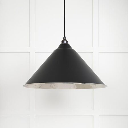 Hammered Nickel Hockley Pendant in Elan Black | 45433EB - Image 2