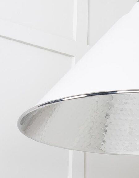 Hammered Nickel Hockley Pendant in Flock | 45433F - Image 5