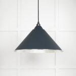 Hammered Nickel Hockley Pendant in Soot | 45433SO