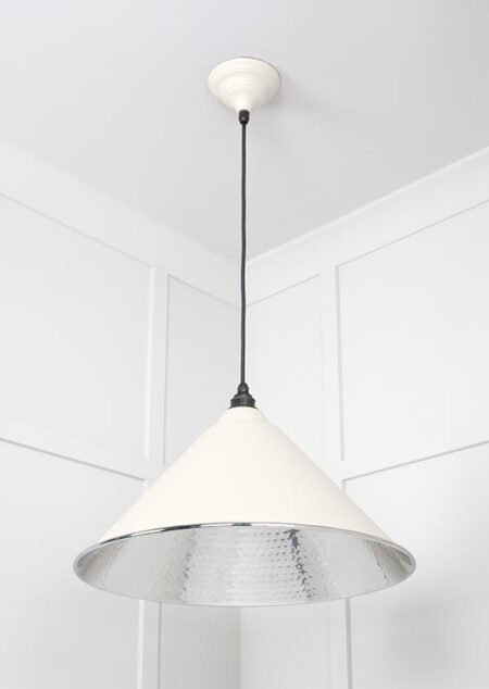 Hammered Nickel Hockley Pendant in Teasel | 45433TE - Image 3