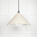 Hammered Nickel Hockley Pendant in Teasel | 45433TE