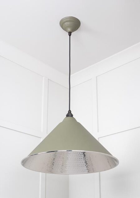 Hammered Nickel Hockley Pendant in Tump | 45433TU - Image 4