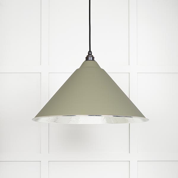 Hammered Nickel Hockley Pendant in Tump | 45433TU