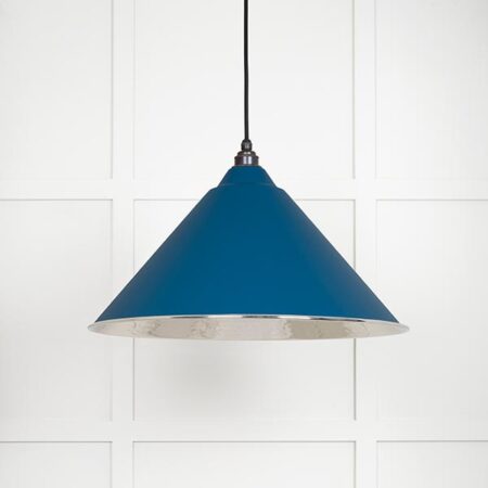 Hammered Nickel Hockley Pendant in Upstream | 45433U - Image 2