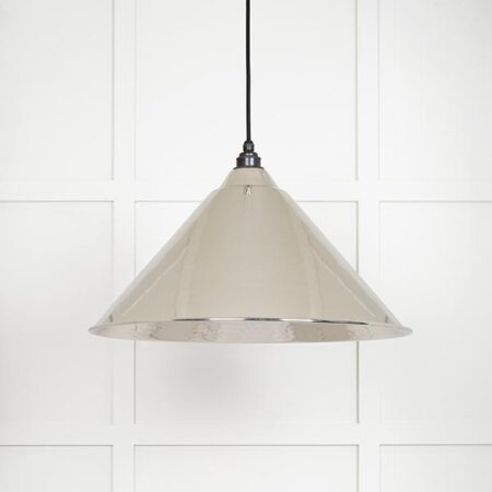 Hammered Nickel Hockley Pendant | 45433 - Image 2