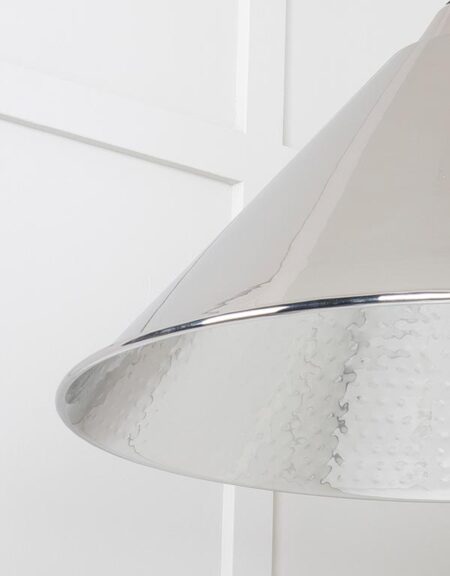 Hammered Nickel Hockley Pendant | 45433 - Image 5