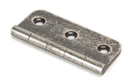 From the Anvil Pewter 3" Dummy Butt Hinge (Single) - Pewter Patina - Image 2