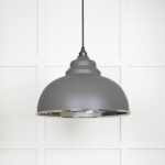 Hammered Nickel Harborne Pendant in Bluff | 45472BL
