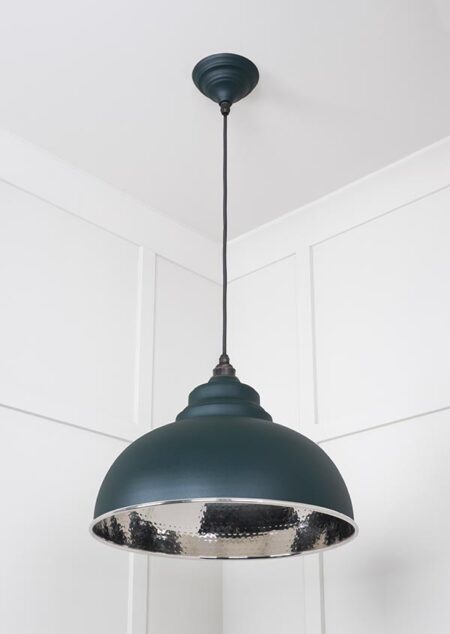 Hammered Nickel Harborne Pendant in Dingle | 45472DI - Image 4