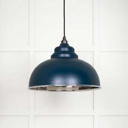Hammered Nickel Harborne Pendant in Dusk | 45472DU - Image 2