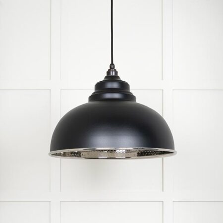 Hammered Nickel Harborne Pendant in Elan Black | 45472EB - Image 2