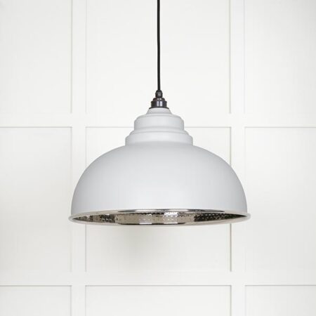 Hammered Nickel Harborne Pendant in Flock | 45472F - Image 2