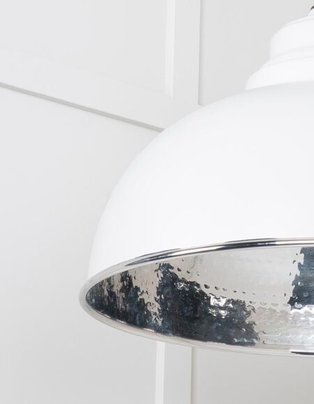 Hammered Nickel Harborne Pendant in Flock | 45472F - Image 5
