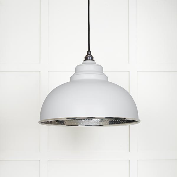 Hammered Nickel Harborne Pendant in Flock | 45472F