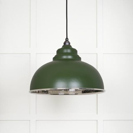 Hammered Nickel Harborne Pendant in Heath | 45472H - Image 2