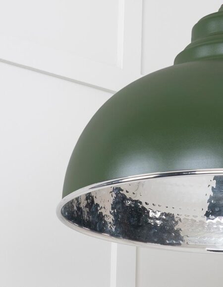 Hammered Nickel Harborne Pendant in Heath | 45472H - Image 5