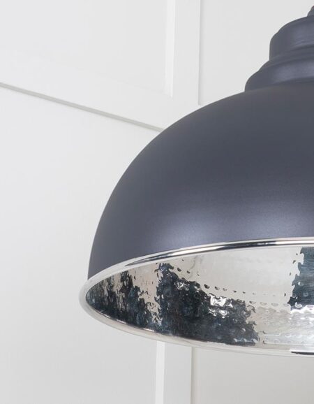 Hammered Nickel Harborne Pendant in Slate | 45472SL - Image 5