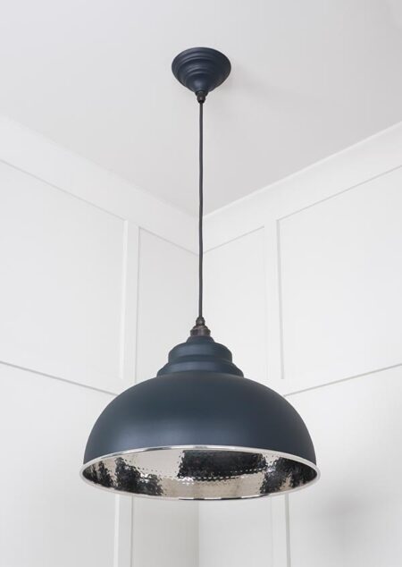 Hammered Nickel Harborne Pendant in Soot | 45472SO - Image 4