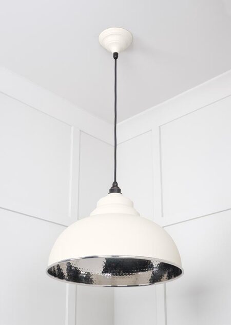 Hammered Nickel Harborne Pendant in Teasel | 45472TE - Image 4