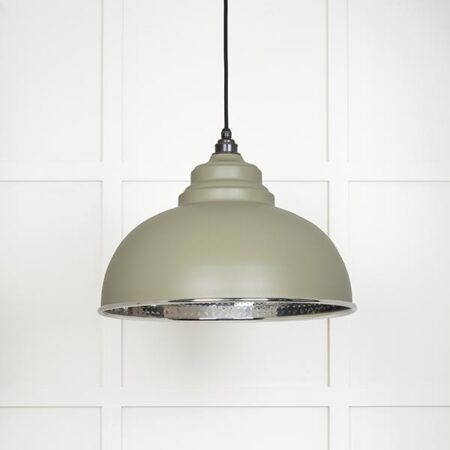 Hammered Nickel Harborne Pendant in Tump | 45472TU