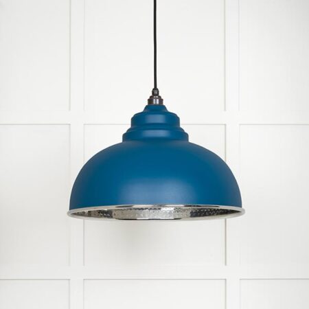 Hammered Nickel Harborne Pendant in Upstream | 45472U