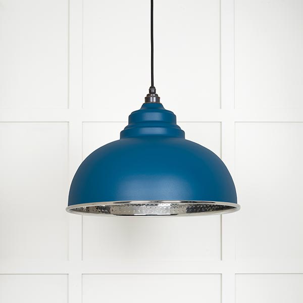 Hammered Nickel Harborne Pendant in Upstream | 45472U