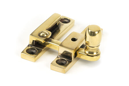 Aged Brass Mushroom Quadrant Fastener - Narrow | 45481