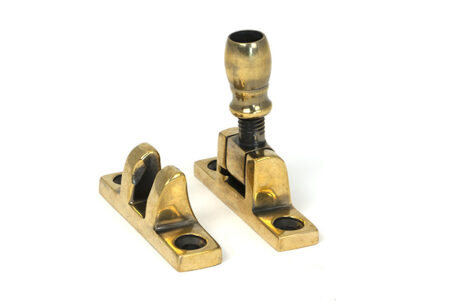 From the Anvil Aged Brass Mushroom Brighton Fastener - Narrow (Square)