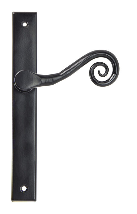 Black Monkeytail Slimline Lever Espag. Latch Set - LH | 46397L - Image 2