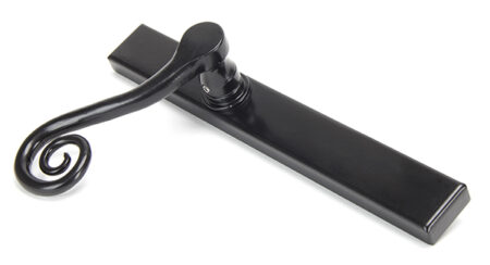 Black Monkeytail Slimline Lever Espag. Latch Set - LH | 46397L - Image 3