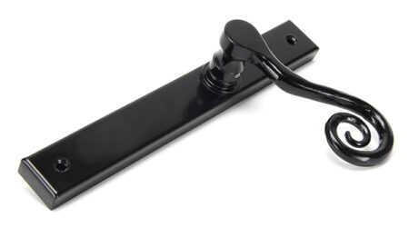 Black Monkeytail Slimline Lever Espag. Latch Set - LH | 46397L - Image 4