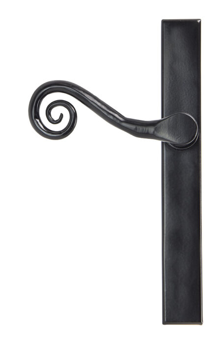 Black Monkeytail Slimline Lever Espag. Latch Set - LH | 46397L